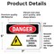 Signmission ARC Flash And Electrical Shock Danger Sign, Vinyl Decal, 7in W x 5in L, 2PK OS-2PACK-DS-D-57-L-2236 - alternate 4